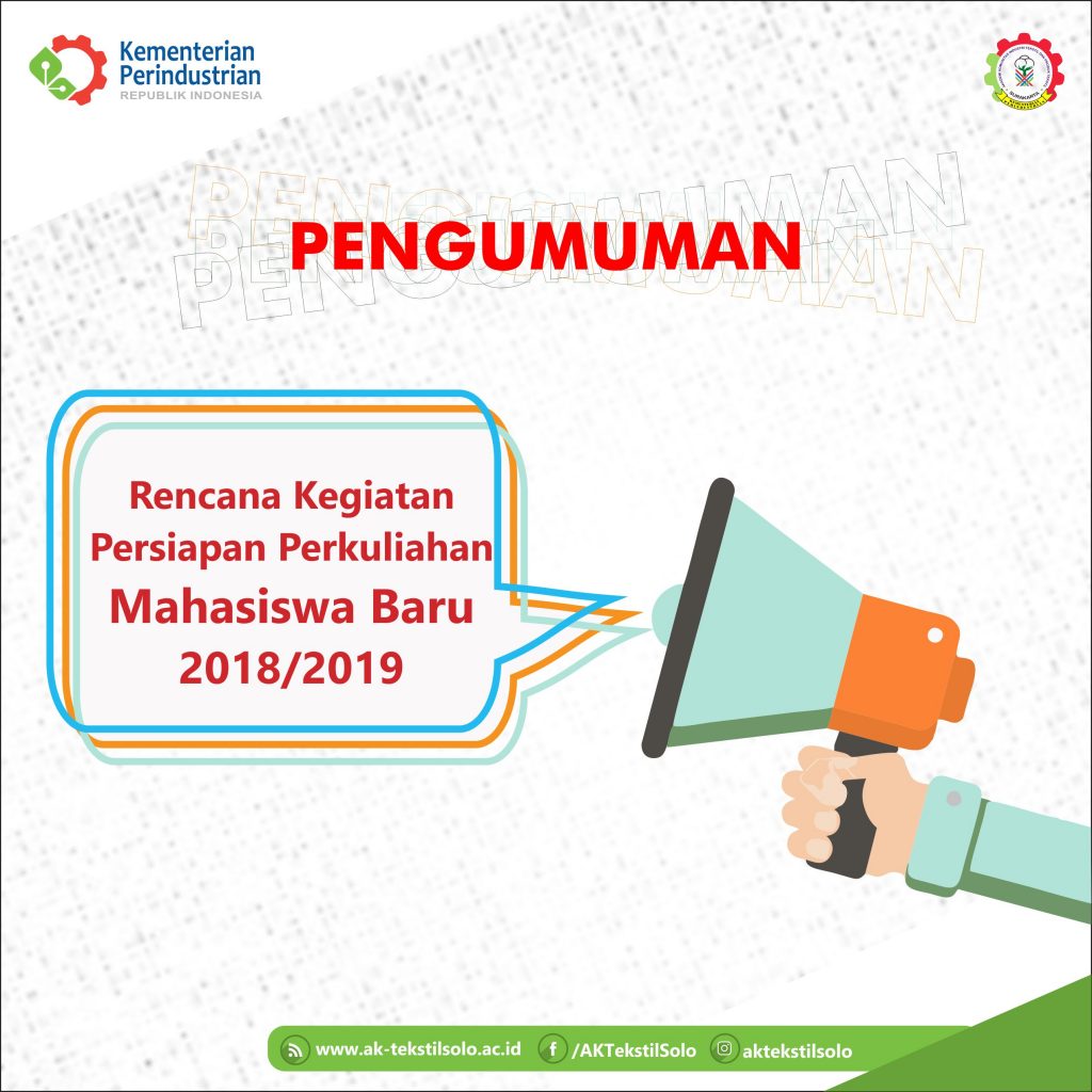 Kegiatan Persiapan Perkuliahan Mahasiswa Baru 2018/2019