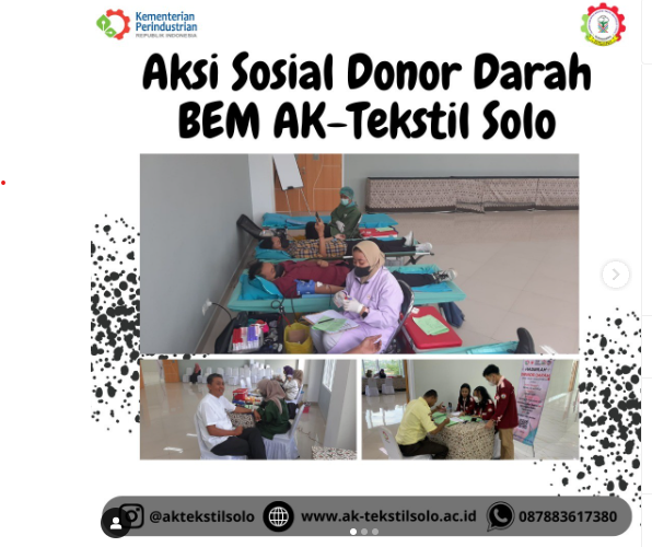 BEM AK-Tekstil Solo menggelar Aksi Sosial Donor Darah