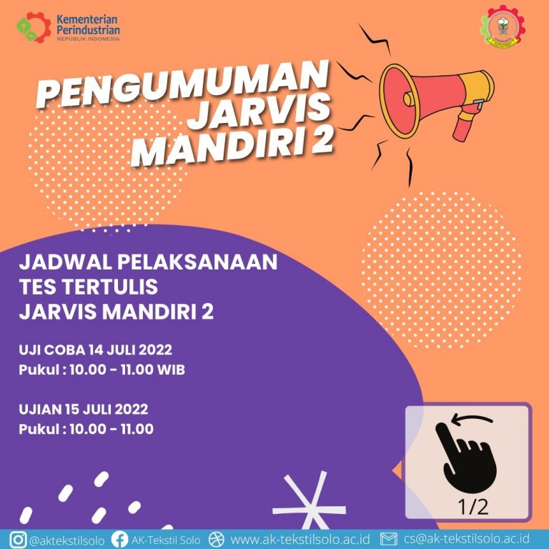 Simulasi Ujian dan Jadwal Tes Tertulis PMB Jalur Jarvis Mandiri 2 Tahun 2022