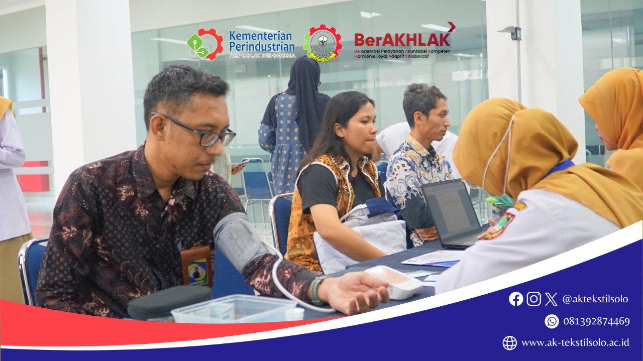 Wujudkan Pegawai Sehat dan Produktif, AK-Tekstil Solo Gelar Pemeriksaan Kesehatan Gratis 2026