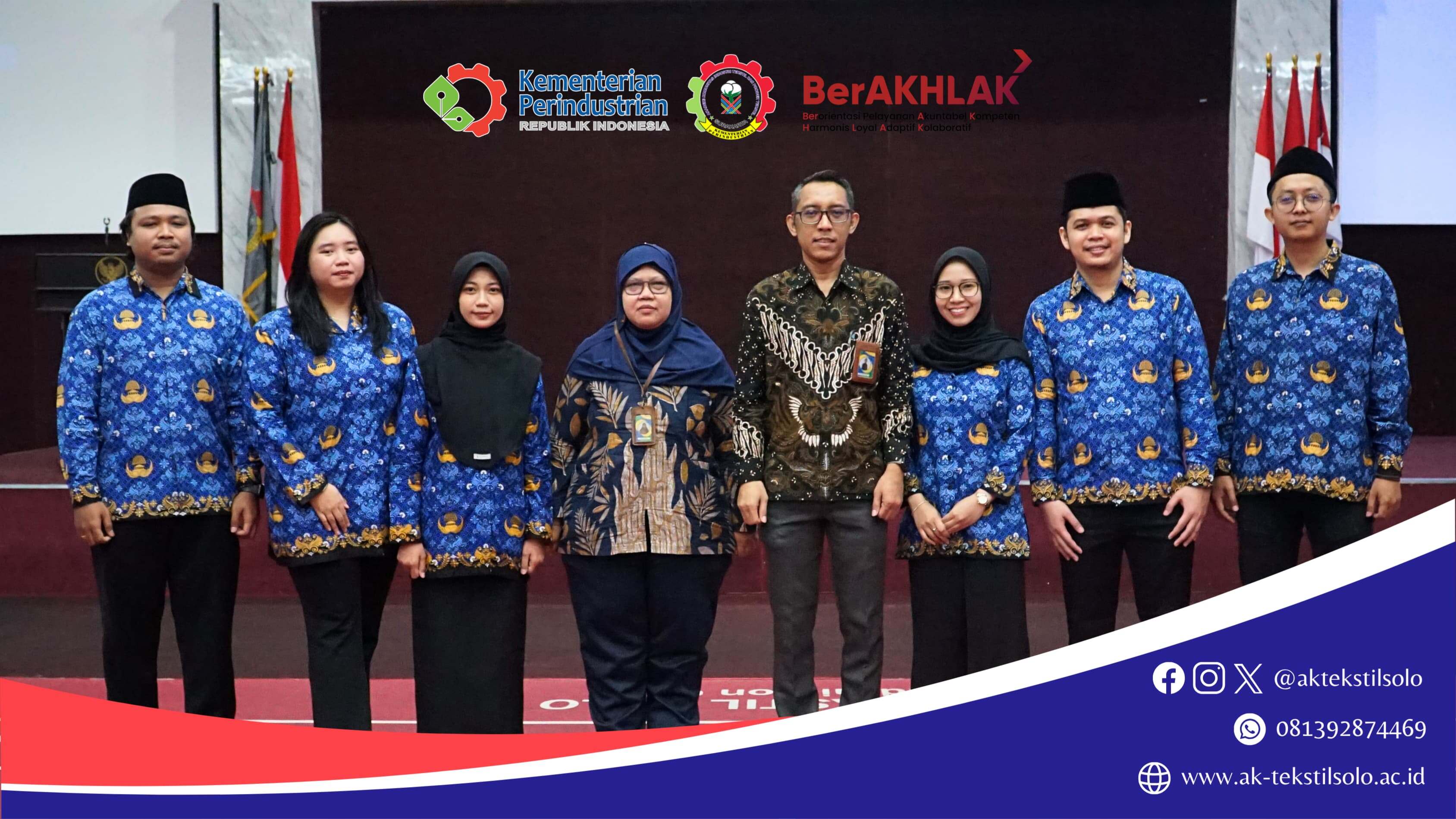 Perkuat SDM Pendidikan Vokasi, Enam Dosen AK-Tekstil Solo Resmi Menjadi ASN