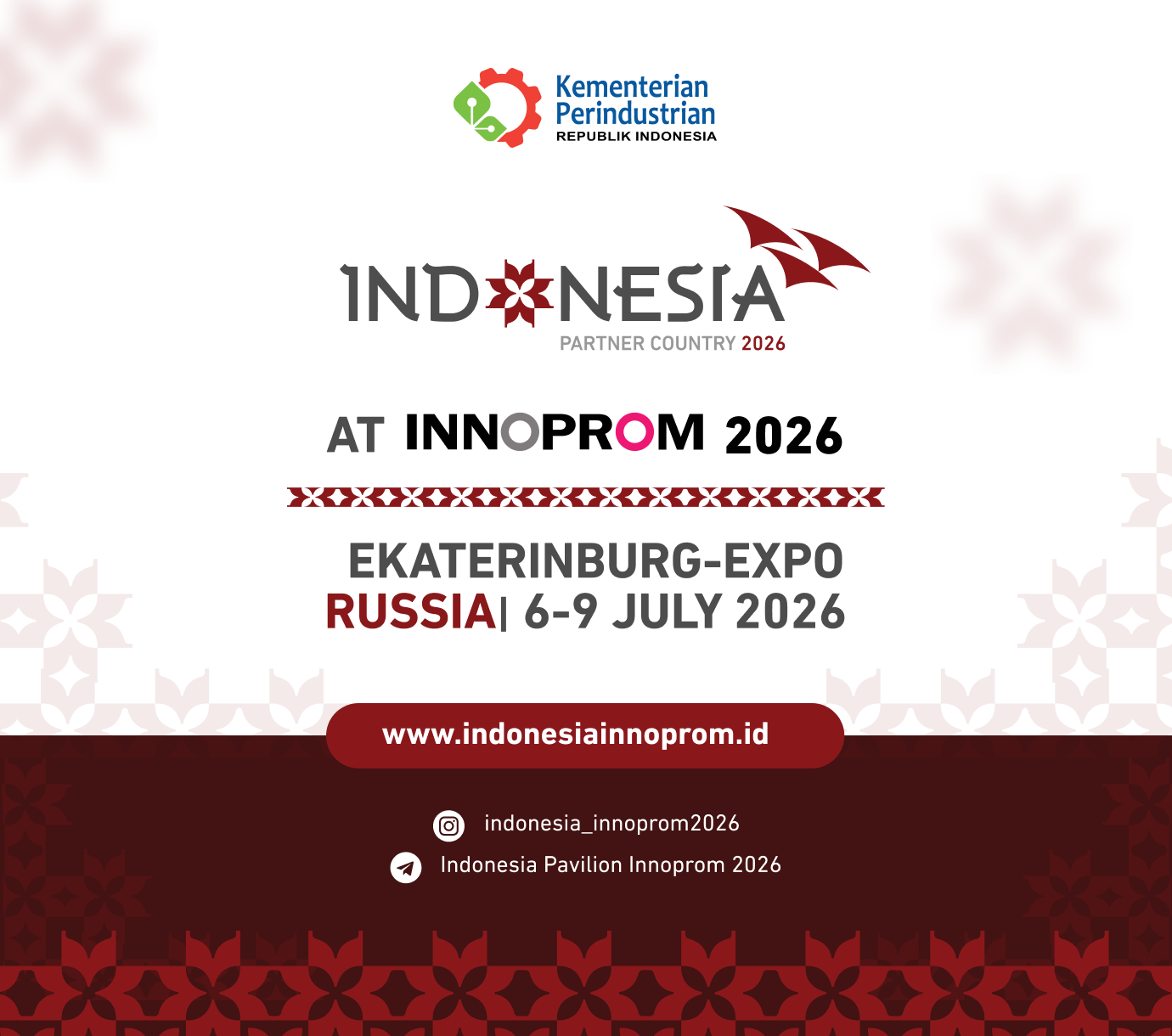Siaran Pers-Indonesia Buka Akses Lebih Luas bagi Investor Eurasia Lewat INNOPROM 2026