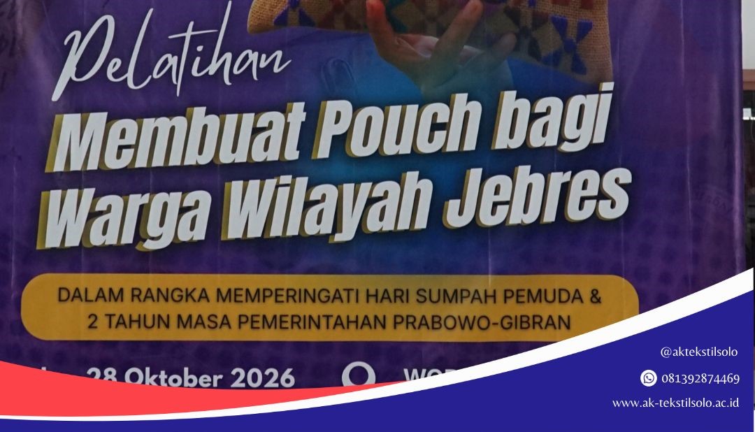 AK Tekstil Solo Gelar Pelatihan Membuat Pouch bagi Warga Wilayah Jebres dalam Peringatan Hari Sumpah Pemuda 2026